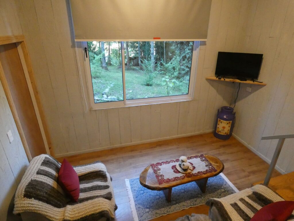 Sala de estar de la cabaña grande
